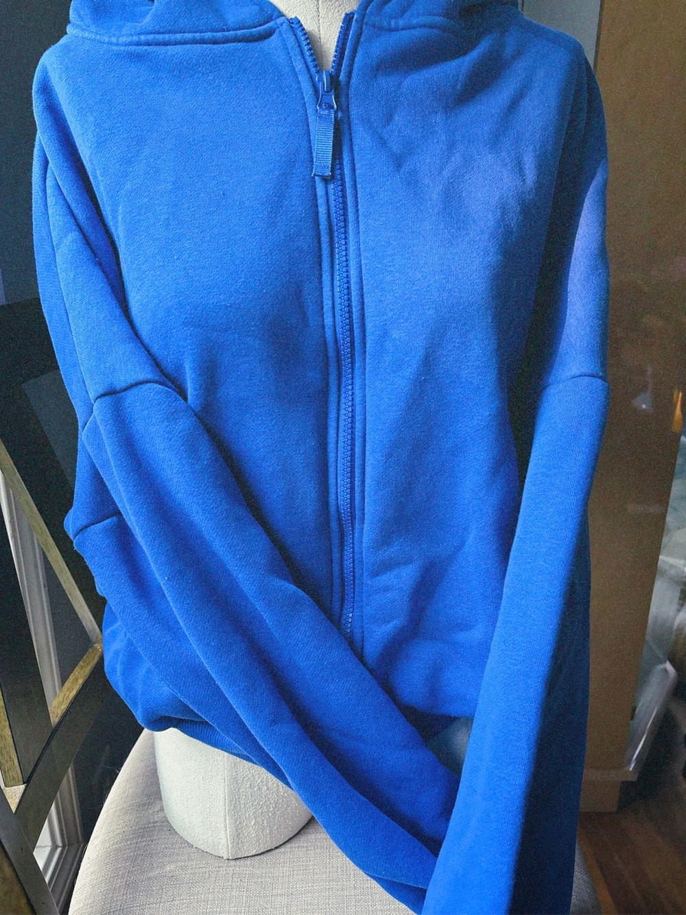 Blogilates size S Blue Full-Zip Hoodie